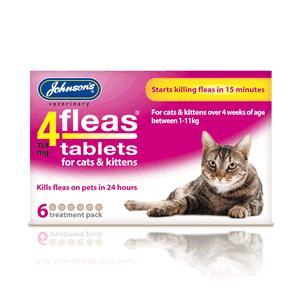 cat flea tablets 6pk