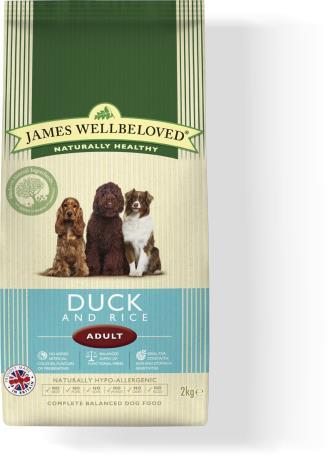 jwb all dogs duck & rice kibble