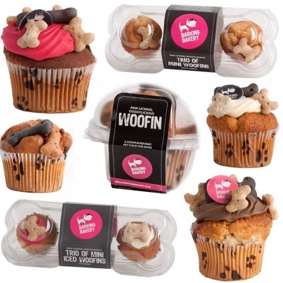 iced woofin cup cakes