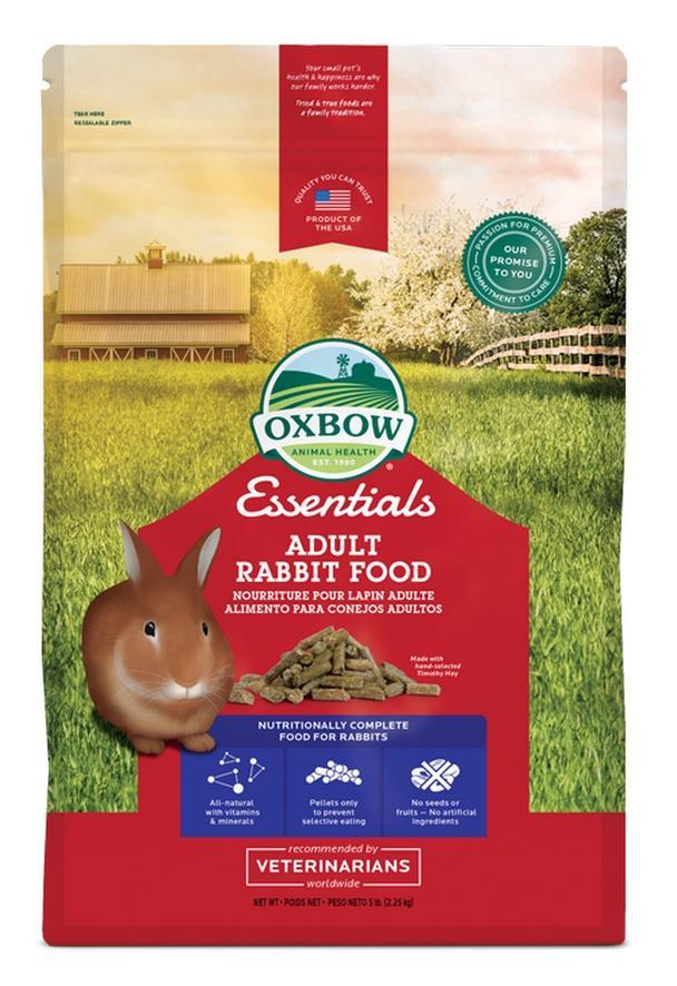oxbow bunny basics adult rabbit food 2.25kg