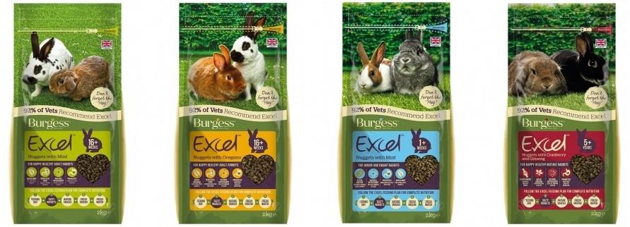 burgess excel rabbit nuggets all ages all flavours