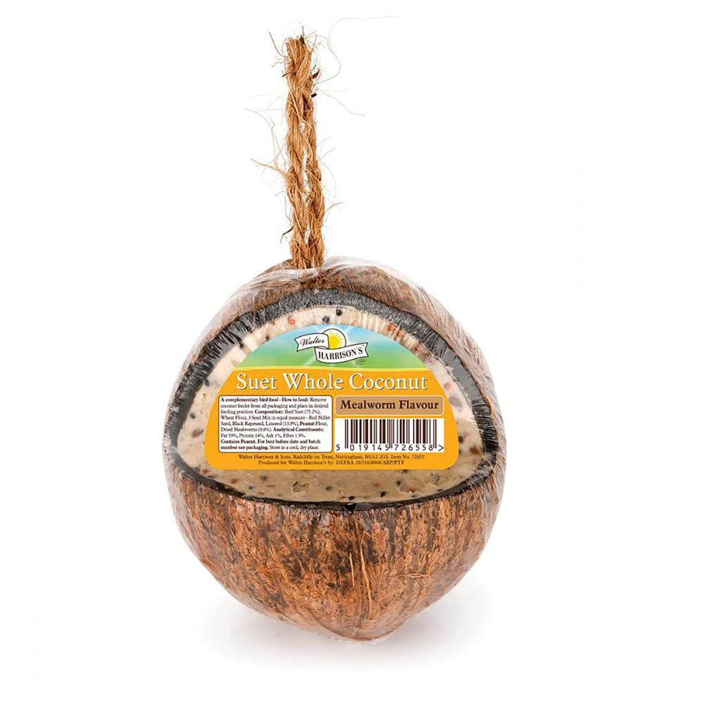 harrisons whole coconut high energy suet feeder