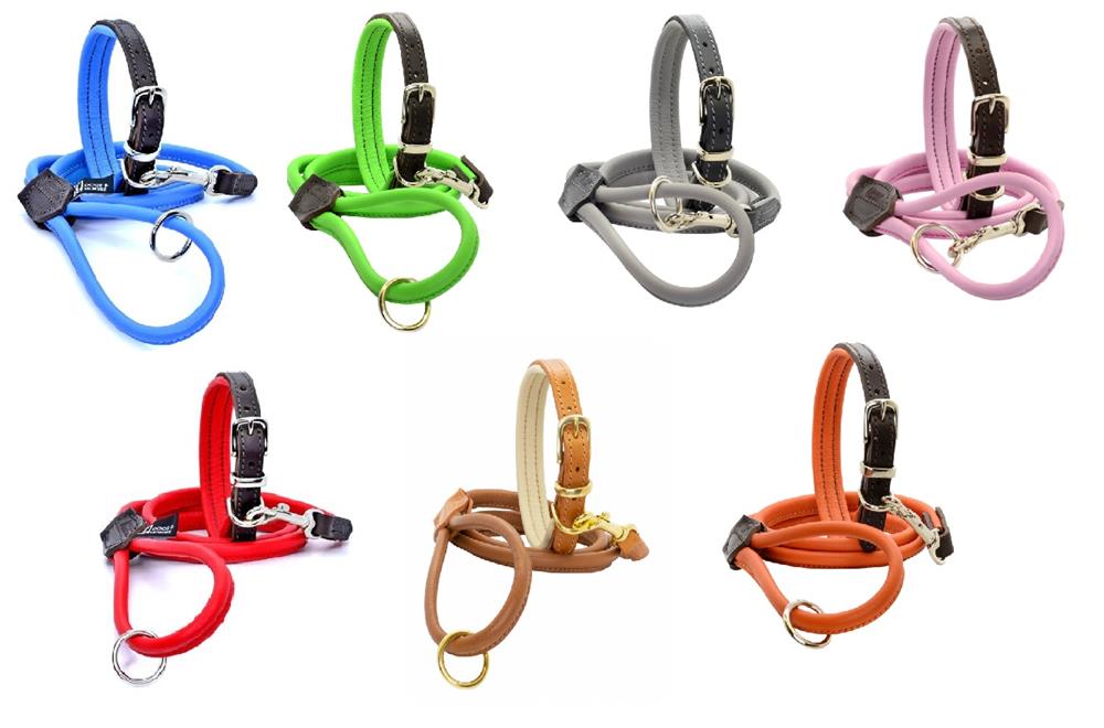 D&H All Colours Leather Collars and Leads