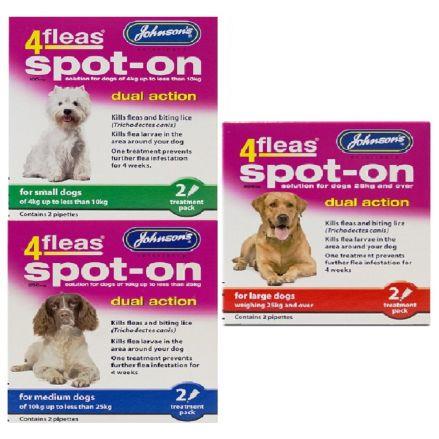 Johnsons 4fleas Spot On for Dogs