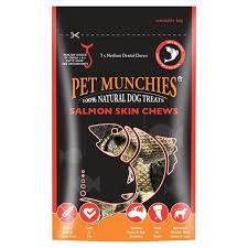 Pet Munchies Medium Salmon Skin Chews 90g