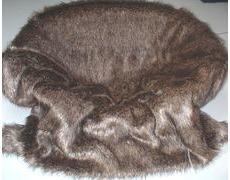 Golden brown Chinchilla Faux Fur Pet Blanket – Small (54 x 54cm)