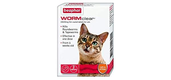 Beaphar Wormclear For Cats  x2 Tablets