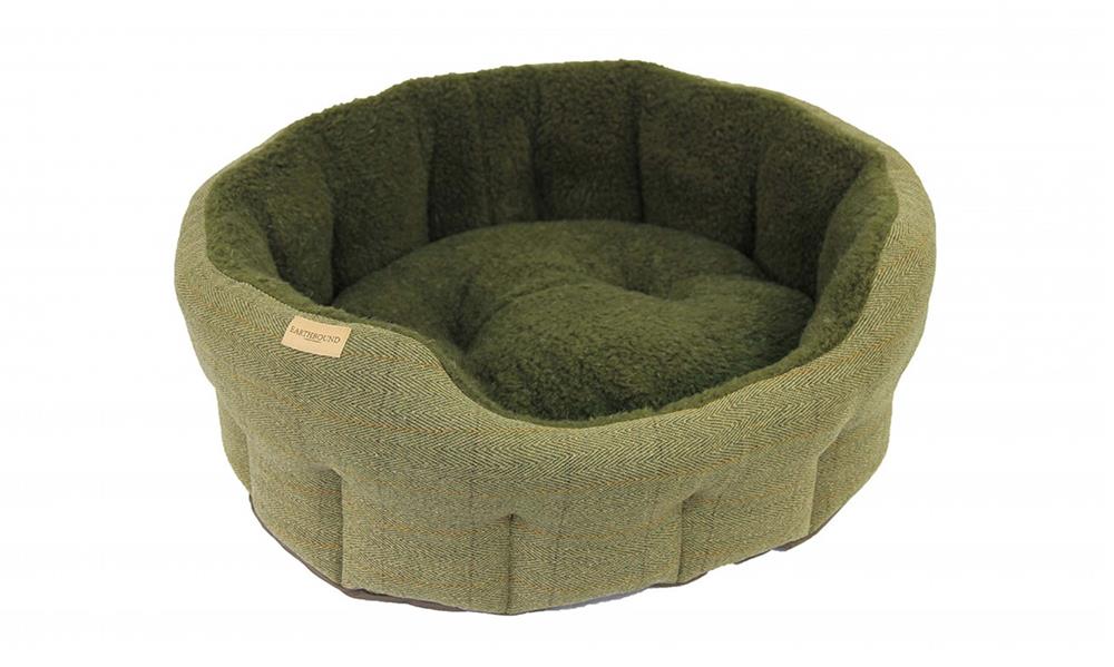 Tweed Fleece GREEN Bed